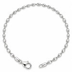 925 Sterling Silver Oval Link Women Anklet