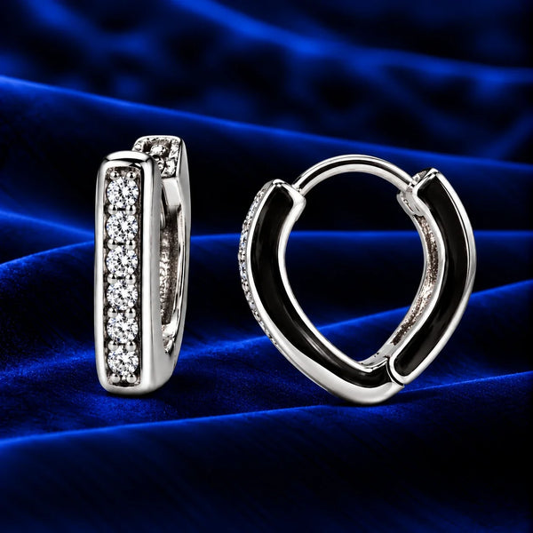 Women's Silver-Tone Minimalist Hoop Earrings