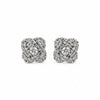 Floral Diamond-Style Stud Earrings for Women