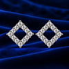 Women's Diamond shape Crystal Stud Earrings