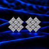 Women's Silver-Tone Crystal Stud Earrings