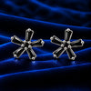 Women’s Black Starburst Stud Earrings