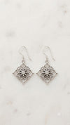925 Sterling Silver Floral Mandala Women Earing