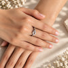Sterling Silver Double Heart Ring for Women