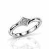 Sterling Silver Square Cluster Ring for Women