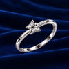 925 Sterling Silver Butterfly Accent Ring for Women