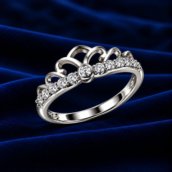 Royal Crown Crystal Ring for Women