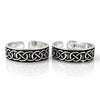 Silver Celtic Knot Design Adjustable Toe Rings for Women