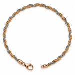 925 Sterling Silver Twisted Rope Chain Women Anklet