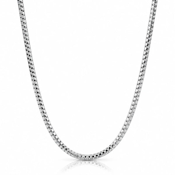 Sterling Silver Baby Box Chain