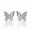 925 Sterling Silver Butterfly Half Zircon Women Earing