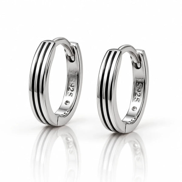 Women's 925 Sterling Silver Huggie Hoop Earrings