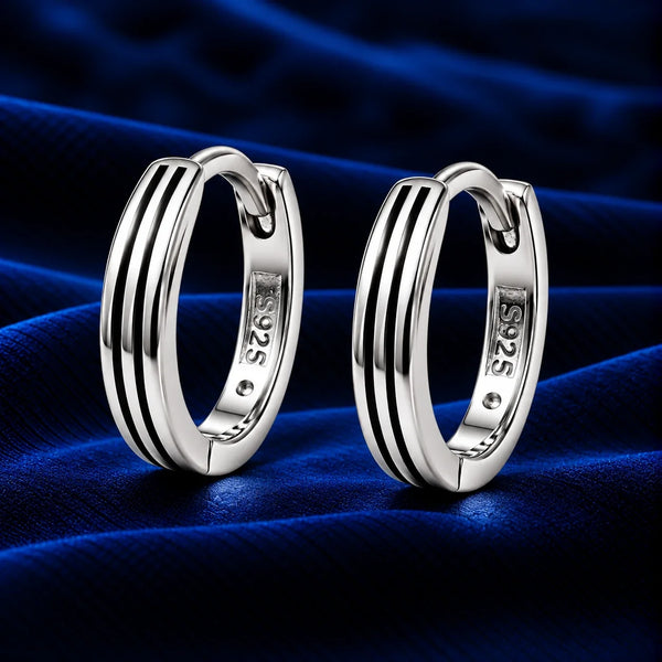 Women's 925 Sterling Silver Huggie Hoop Earrings