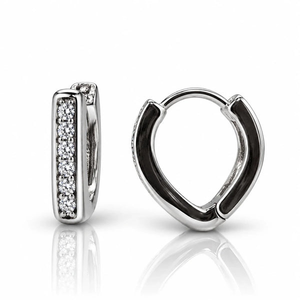 Women's Silver-Tone Minimalist Hoop Earrings