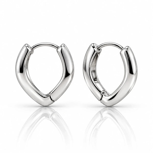 Women's Silver-Tone Minimalist Hoop Earrings