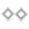 Women's Diamond shape Crystal Stud Earrings