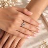 Elegant Silver-Tone Infinity Knot Ring with Sparkling Crystal Accents for Women