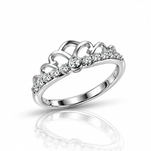 Royal Crown Crystal Ring for Women
