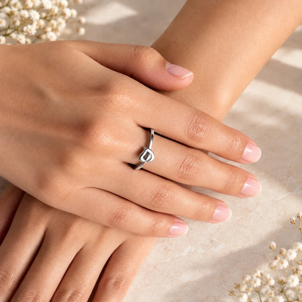 925 Sterling Silver Leaf Ring for Women